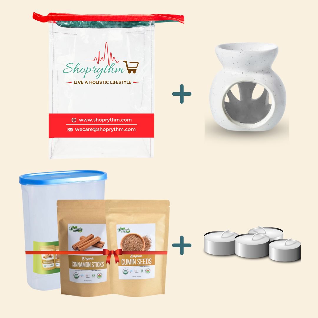 Organiczing Combo Kit Organiczing Combo Kit Organic Cinnamon Stick and Cumin Seed Gift Combo with Attractive Jar